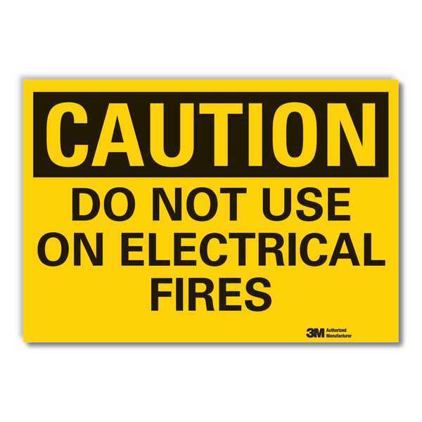 Caution Sign, 3-1/2 in H, Vinyl, Do Not Use