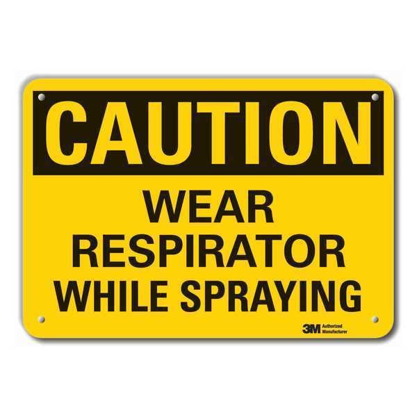 Caution Sign, 7 in. H, Aluminum