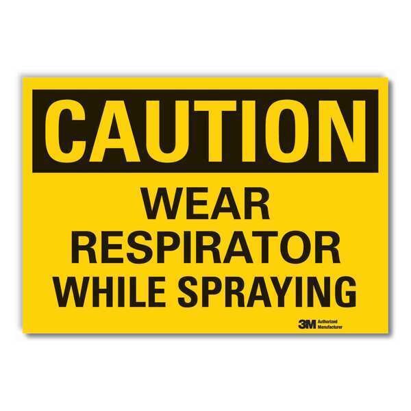 Caution Sign, 5 in. H, Vinyl