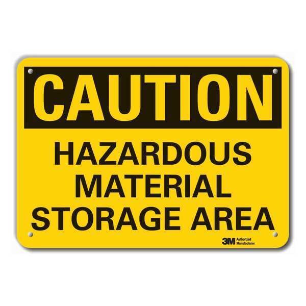 Caution Sign, 7 in H, 10 in W, Plastic, Vertical Rectangle, English, LCU3-0331-NP_10x7