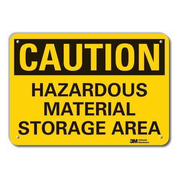Caution Sign, 10 in H, 14 in W, Plastic, Horizontal Rectangle, English, LCU3-0331-NP_14x10