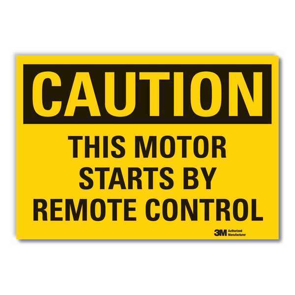 Caution Sign, 7 in Height, 10 in Width, Non-PVC Polymer, Vertical Rectangle, English