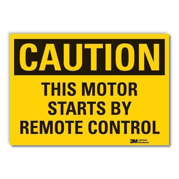 Machine & Operation Caution Reflective Label, 3 1/2 in Height, 5 in Width, Reflective Sheeting