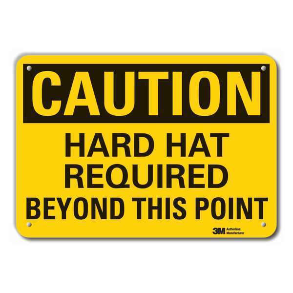 Caution Sign, 7 in. H, Aluminum, LCU3-0357-RA_10x7