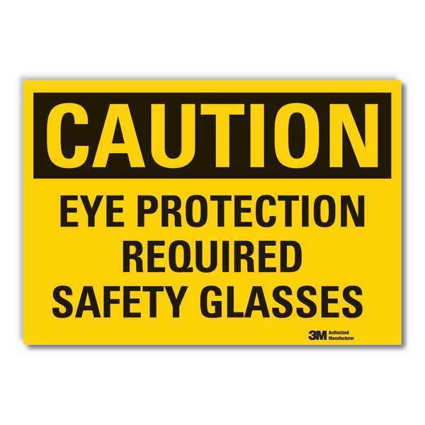 Caution Sign, 10 in. H, Vinyl, LCU3-0373-RD_14x10