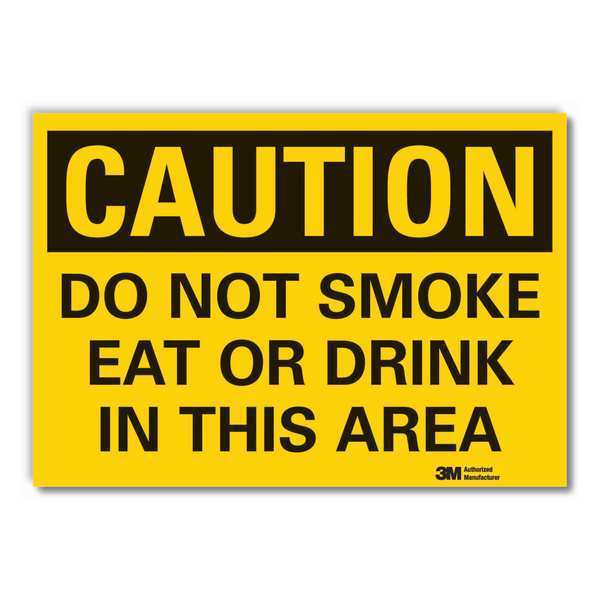 No Smoking Caution Reflective Label, 10
