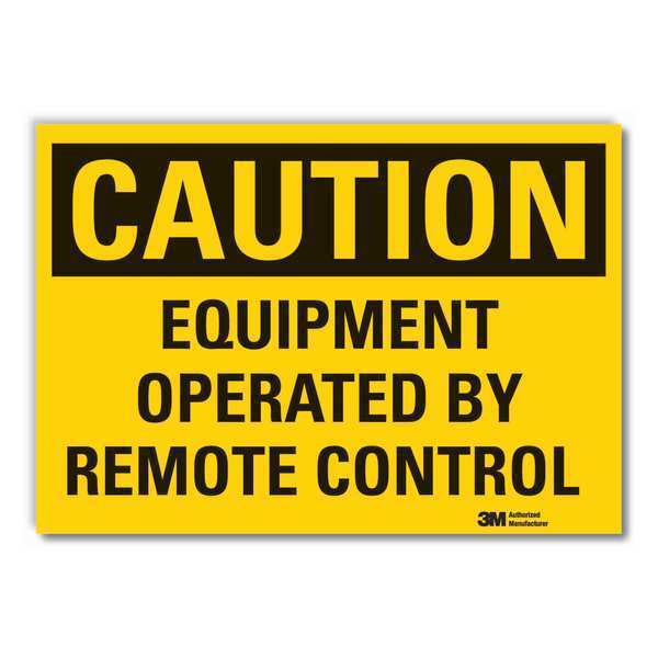 Caution Sign, 7 in Height, 10 in Width, Non-PVC Polymer, Vertical Rectangle, English