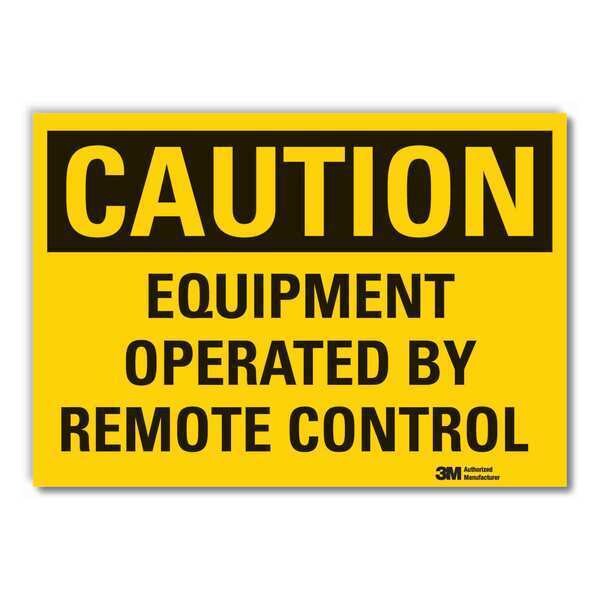 Machine & Operation Caution Reflective Label, 3 1/2 in Height, 5 in Width, Reflective Sheeting