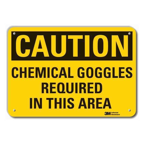 Caution Sign, 10 in. H, Aluminum, LCU3-0370-RA_14x10