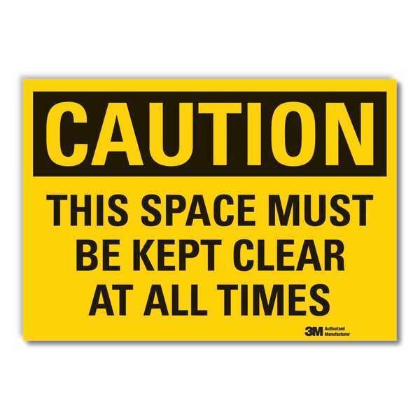 Caution Sign, 10 in. H, Vinyl, LCU3-0390-RD_14x10