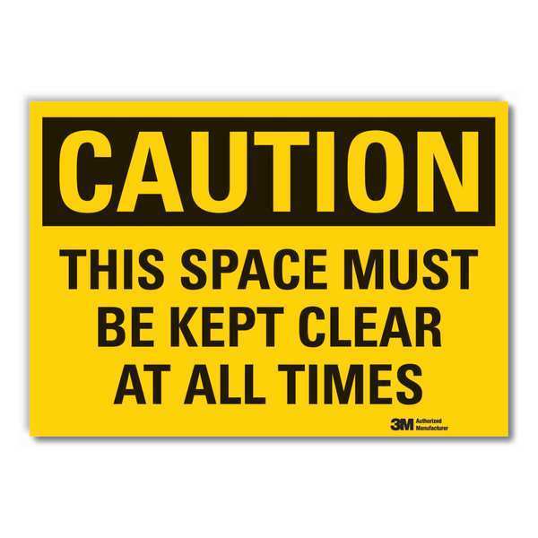 Caution Sign, 7 in H, 10 in W, Reflective Sheeting, Vertical Rectangle, English, LCU3-0390-RD_10x7