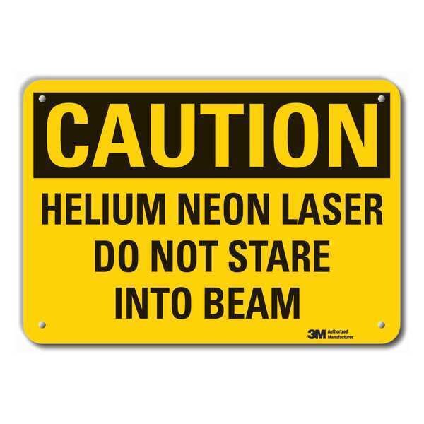 Caution Sign, 7 in H, 10 in W, Plastic, Vertical Rectangle, LCU3-0377-NP_10x7