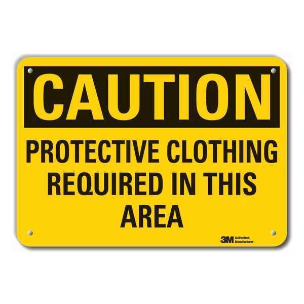 Caution Sign, 7 in. H, Aluminum