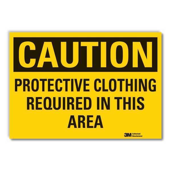 Caution Sign, 10 in. H, Vinyl, LCU3-0387-RD_14x10