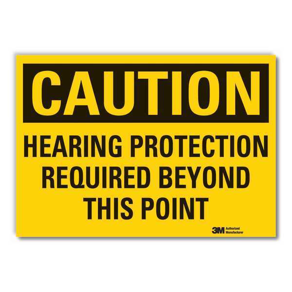 Caution Sign, 7 in. H, Vinyl, LCU3-0402-RD_10x7