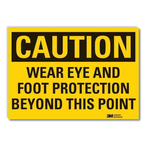 Caution Sign, 7 in. H, Vinyl, LCU3-0403-RD_10x7