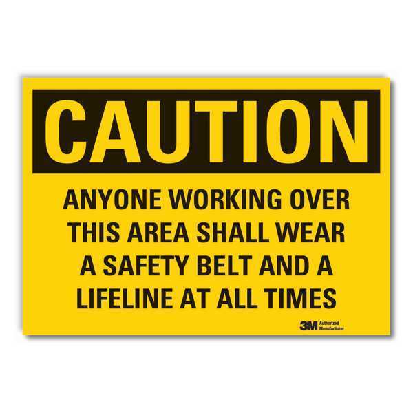 Caution Sign, 7 in H, Vinyl, Anyone Working