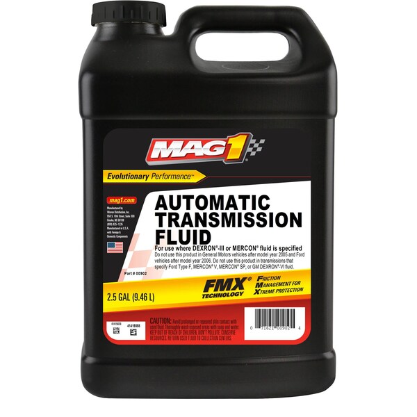 Transmission Fluid, Bottle, Red, 2.5 gal.