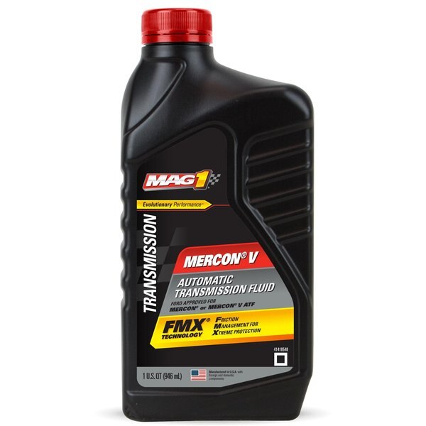 Transmission Fluid, Bottle, Red, 32 oz.