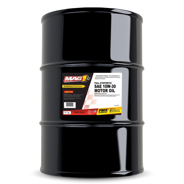 Engine Oil, 10W-30, Synthetic, 55 Gal. Drum