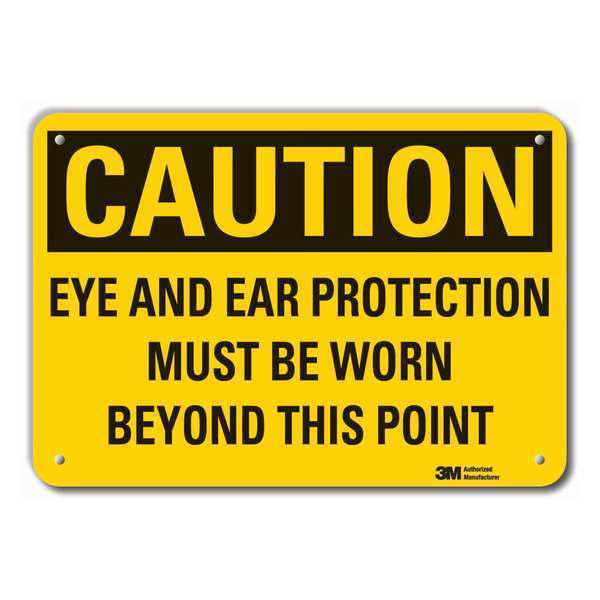 Caution Sign, 7 in. H, Aluminum, LCU3-0431-RA_10x7