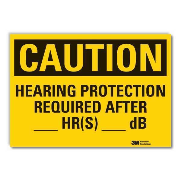 Caution Sign, 3-1/2 in. H, Vinyl, LCU3-0416-RD_5x3.5