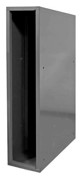 18 ga. Cold Rolled Steel Storage Cabinet, 8-1/2 in W, 34-3/4 in H, Stationary