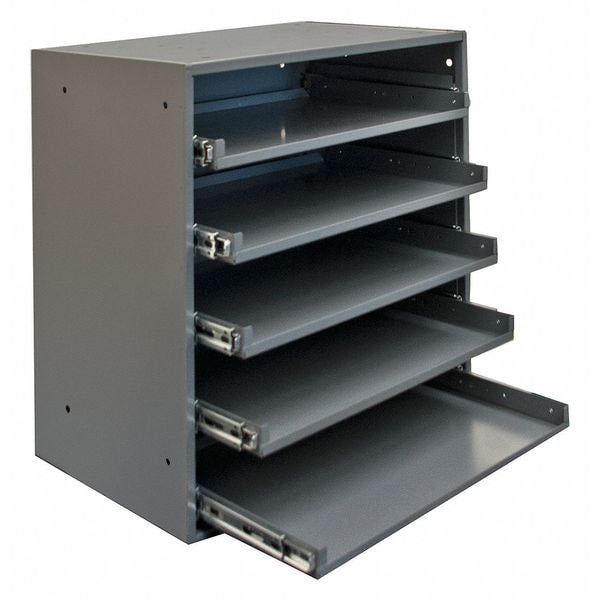 Sliding Drawer Cabinet Frame, 5 Drawers, 20 1/2 in W x 12 1/2 in D x 21 in H