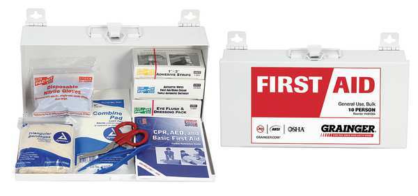 First Aid First Aid kit, Metal, 10 Person