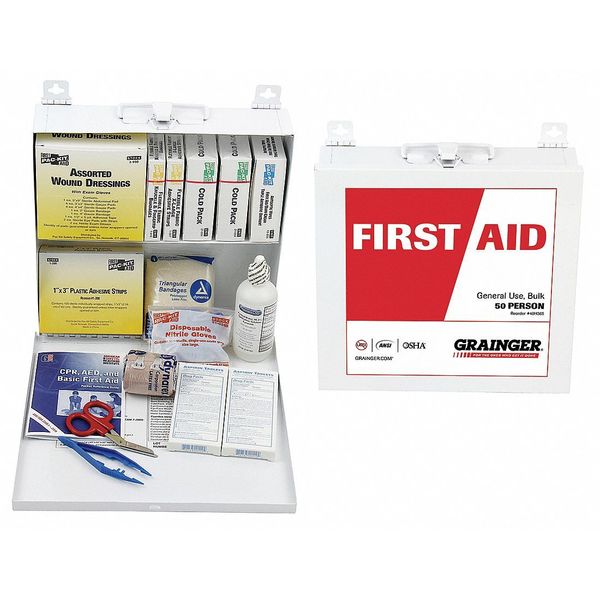 First Aid First Aid kit, Metal, 50 Person