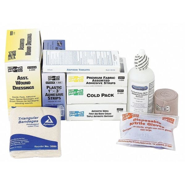 First Aid First Aid Kit Refill, Cardboard, 50 Person