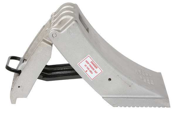 Wheel Chock, 12 In H, Aluminum
