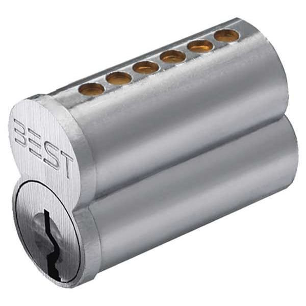 Interchangeable Core, Satin Chromium Plated, Keyway Type G