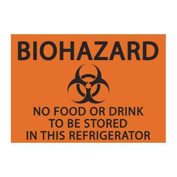 Label, Safety, Black/Orange, 5 in. H, PK2, 1916S