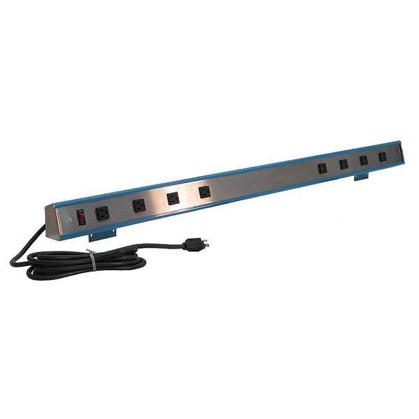 Outlet Strip, 8 Outlets, 5-15R, 110V, 36inL