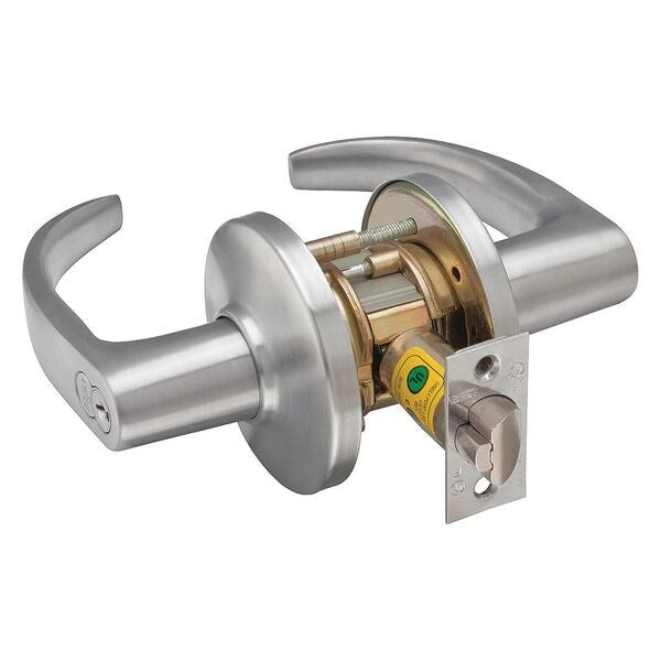 Lever Lockset, Mechanical, Entrance, Grd. 2