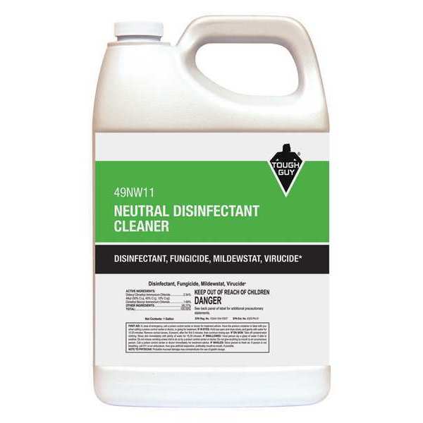 Cleaner and Disinfectant, 1 gal. Bottle, Lemon