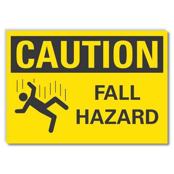 Caution Sign, 3 1/2 in H, 5 in W, Reflective Sheeting, Horizontal Rectangle, LCU3-0136-RD_5x3.5