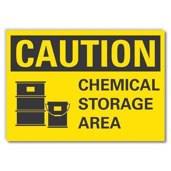 Caution Sign, 10 in H, 14 in W, Horizontal Rectangle, English, LCU3-0128-RD_14x10