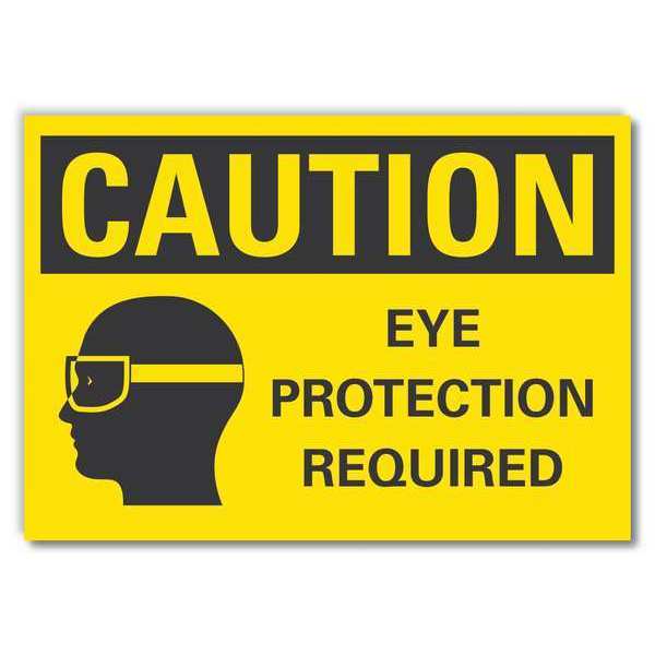 Caution Sign, Self-Adhesive Vinyl, 5 in. H, LCU3-0168-RD_7x5