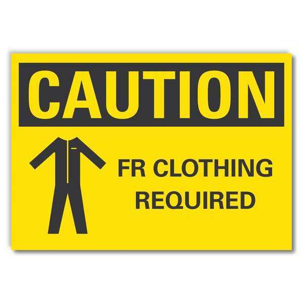 Caution Sign, Self-Adhesive Vinyl, 7 in. H, LCU3-0173-RD_10x7