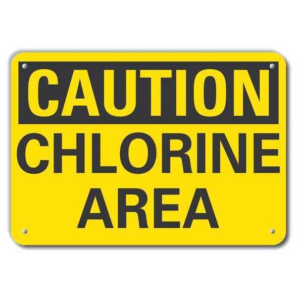 Caution Sign, 7 in H, 10 in W, Plastic, Vertical Rectangle, English, LCU3-0222-NP_10x7