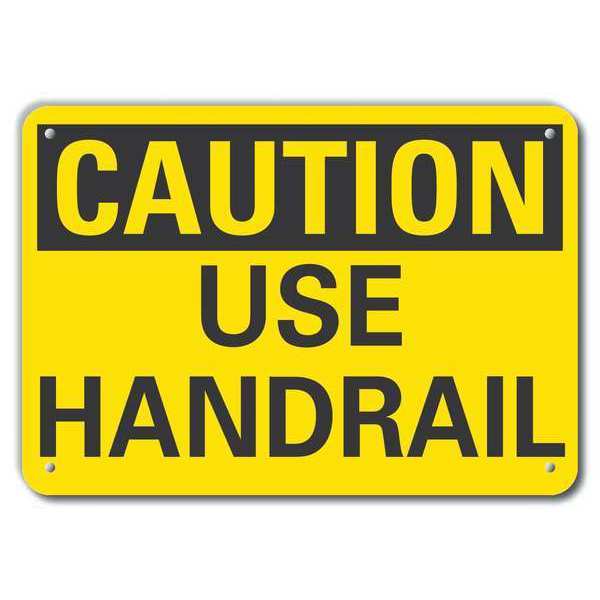 Caution Sign, 10 in H, 14 in W, Plastic, Horizontal Rectangle, English, LCU3-0218-NP_14x10
