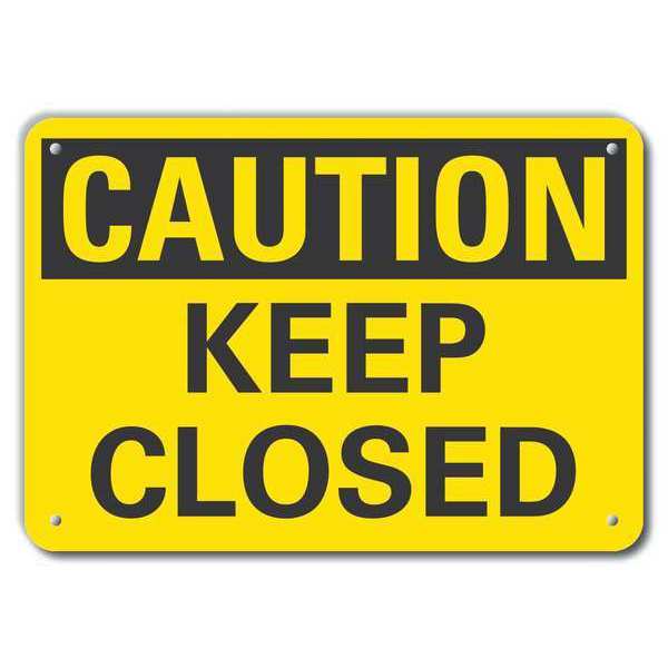 Caution Sign, Recycled Aluminum, 7 in. H, LCU3-0213-RA_10x7