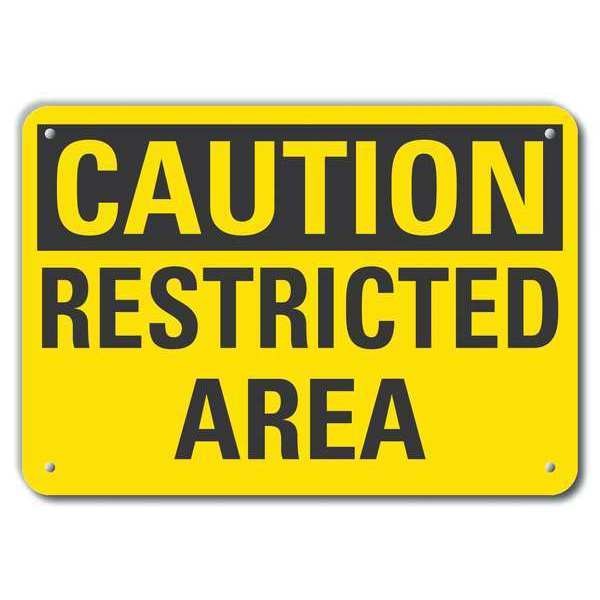 Caution Sign, Recycled Aluminum, 10 in. H, LCU3-0238-RA_14x10