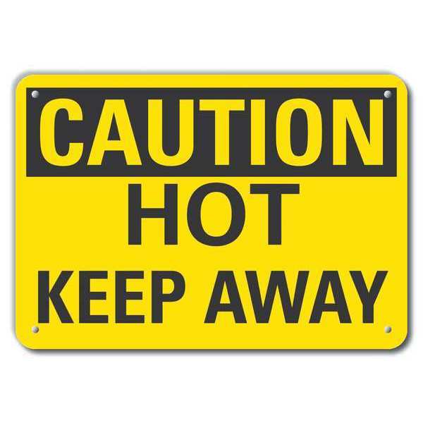 Caution Sign, 10 in H, 14 in W, Plastic, Horizontal Rectangle, English, LCU3-0224-NP_14x10