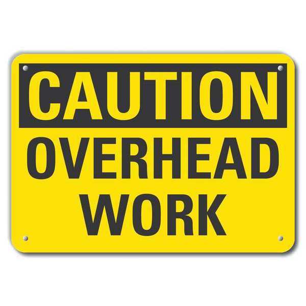 Caution Sign, Recycled Aluminum, 7 in. H, LCU3-0226-RA_10x7