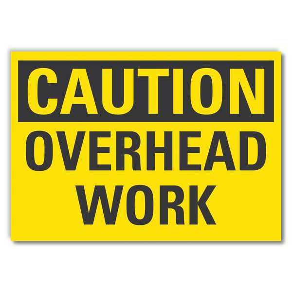 Caution Sign, Self-Adhesive Vinyl, 5 in. H, LCU3-0226-RD_7x5