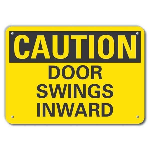 Caution Sign, Recycled Aluminum, 7 in. H, LCU3-0252-RA_10x7