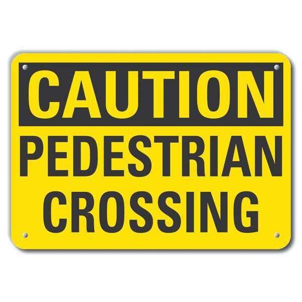 Caution Sign, 10 in H, 14 in W, Plastic, Horizontal Rectangle, English, LCU3-0255-NP_14x10